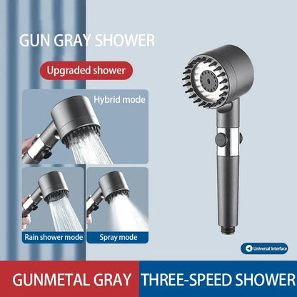 3-Mode High Pressure Shower