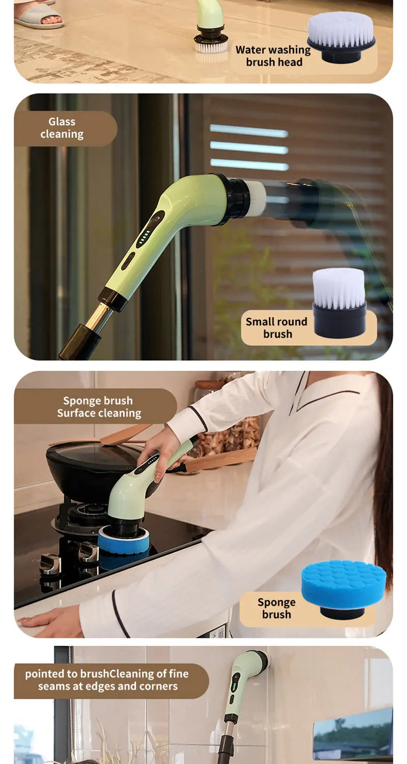 9-in-1 Electric Cleaning Brush