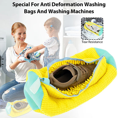 Shoe Washing Bag with Zipper (1/2Pc)