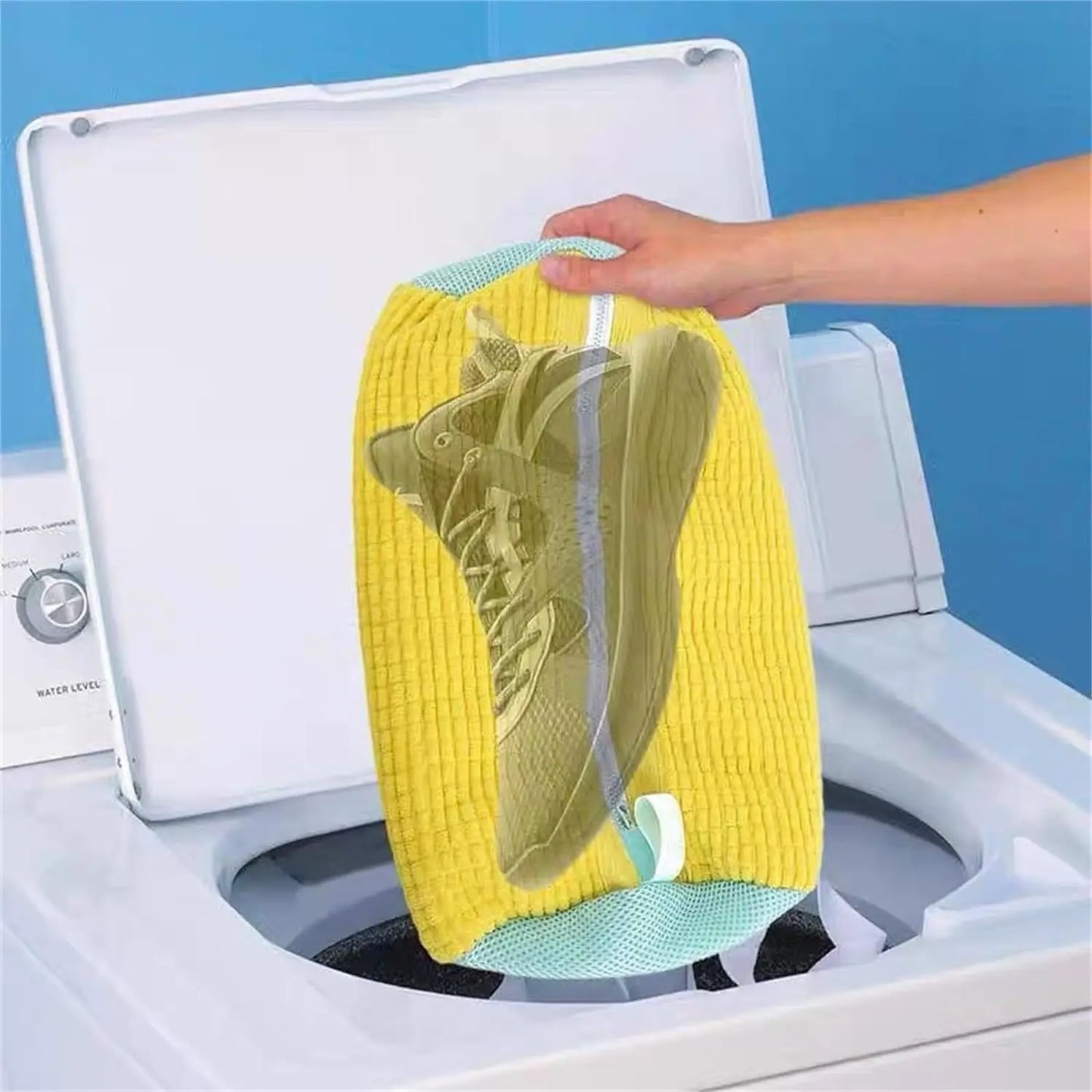 Shoe Washing Bag with Zipper (1/2Pc)