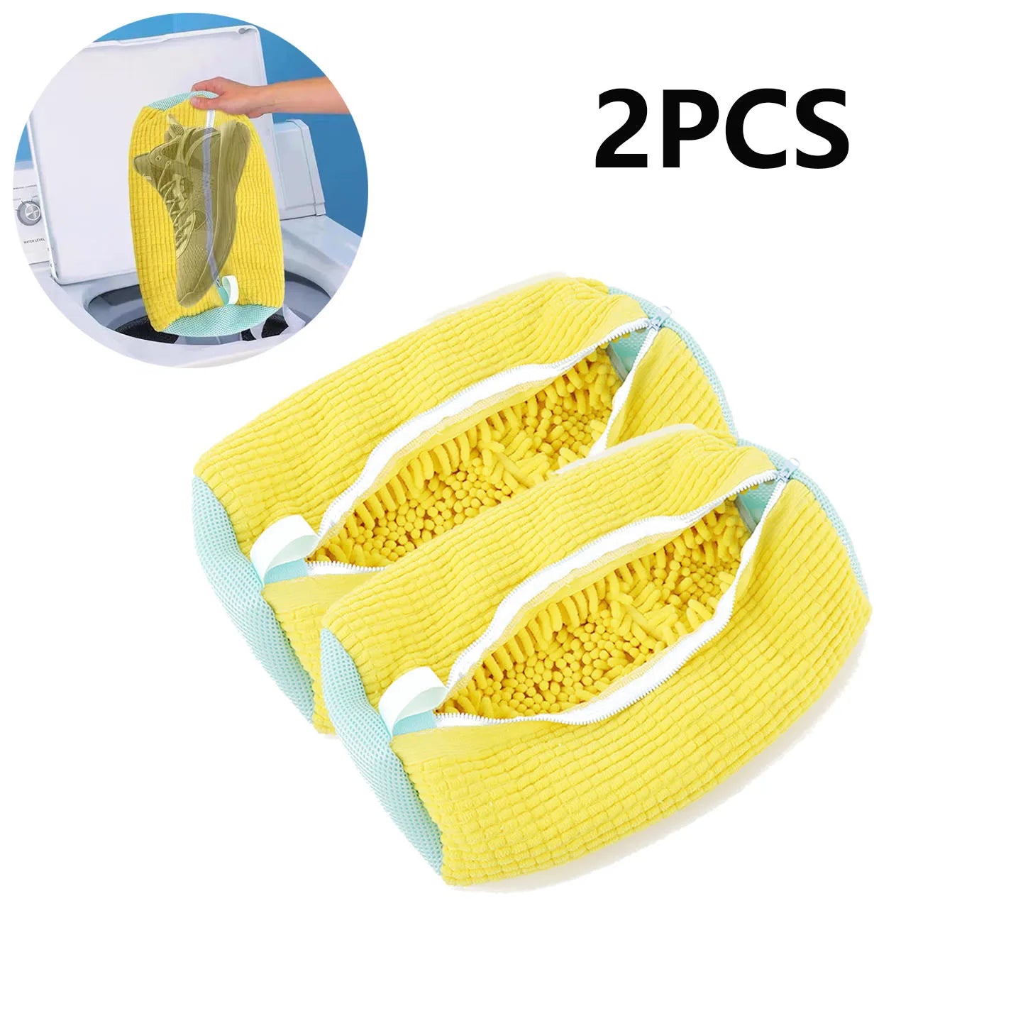 Shoe Washing Bag with Zipper (1/2Pc)