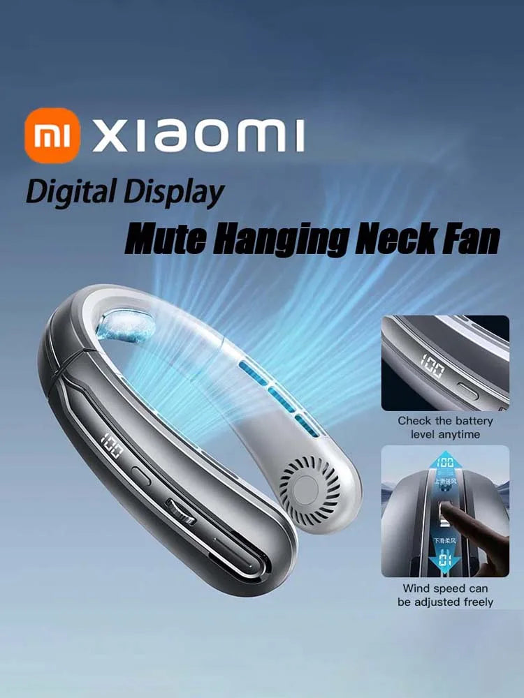 Portable 8000mAh Bladeless Neck Fan