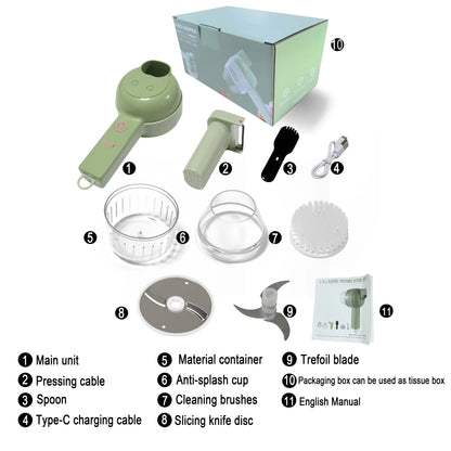 4-in-1 Electric Food Processor