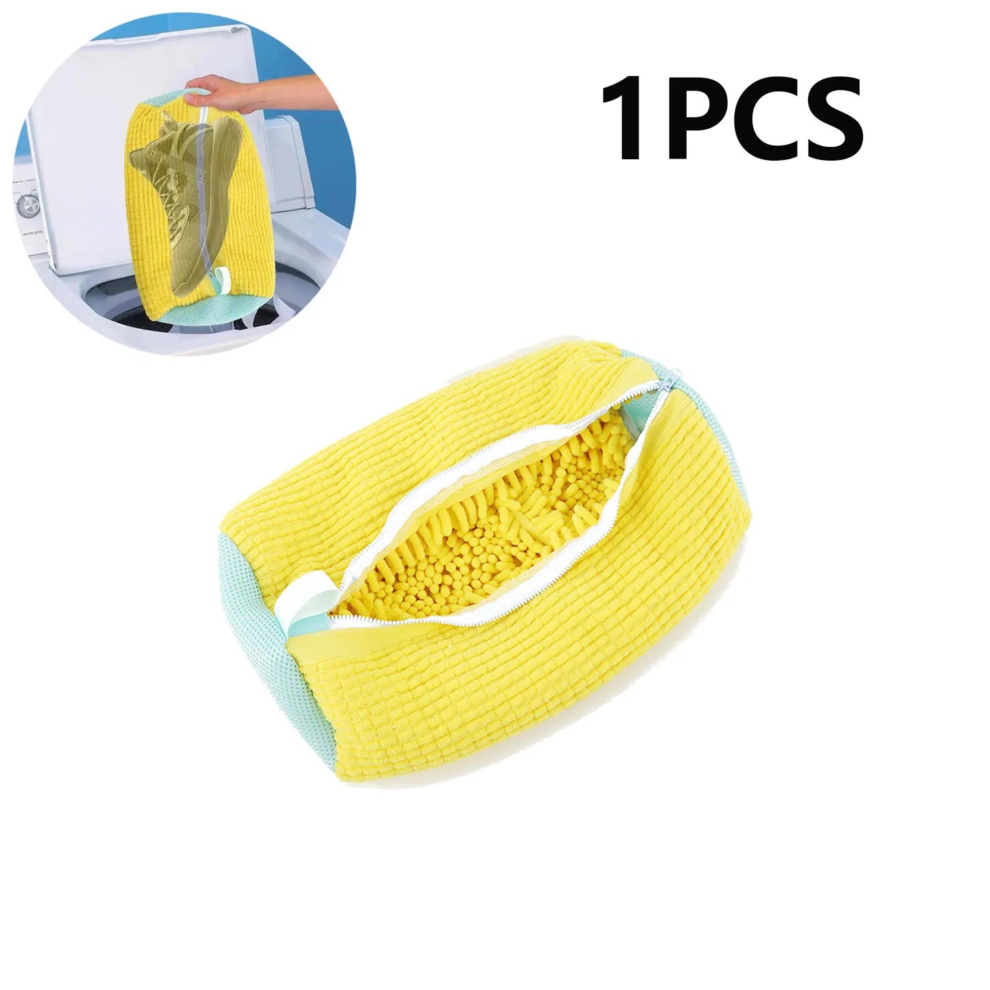 Shoe Washing Bag with Zipper (1/2Pc)